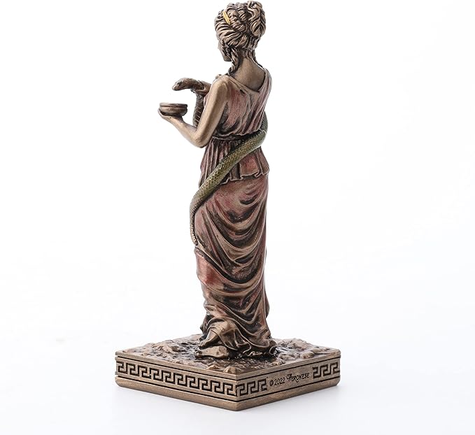 Veronese Design Hygieia Greek Goddess of Health Resin Hand Painted Miniature Figurine
