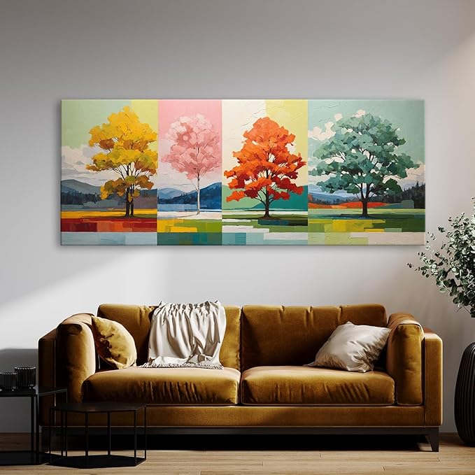 Sense Canvas Scandinavian Scandi Seasonal 95 Canvas Art - Home Decor Wall Art Print Poster Painting Medium 30x12 / 1.5"