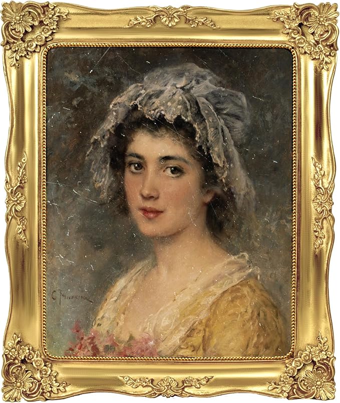 8x10 Picture Frame Gold Vintage Picture Frames Baroque Antique Ornate Victorian for Wall or Tabletop Display, Fits 8x10 or 5x7 Photo with Mat