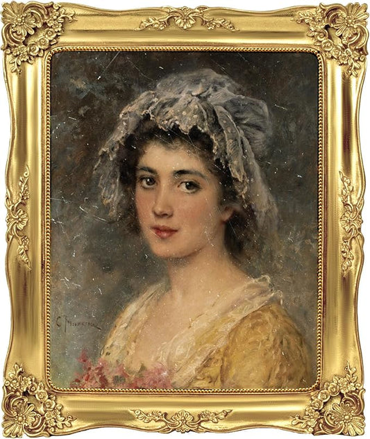 8x10 Picture Frame Gold Vintage Picture Frames Baroque Antique Ornate Victorian for Wall or Tabletop Display, Fits 8x10 or 5x7 Photo with Mat