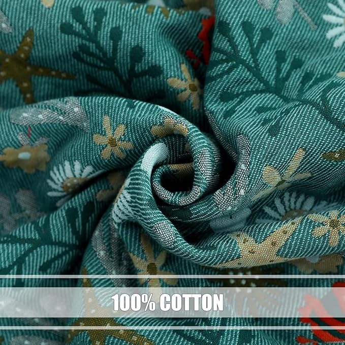 Boho Throw Blanket for Bed 100% Cotton Ultra Soft Rustic Quilt Fall Blanket Floral Printed Farmhouse Decor Bed Blankets,80"×90" All Season Rustic Throw for Sofa Couch Chair