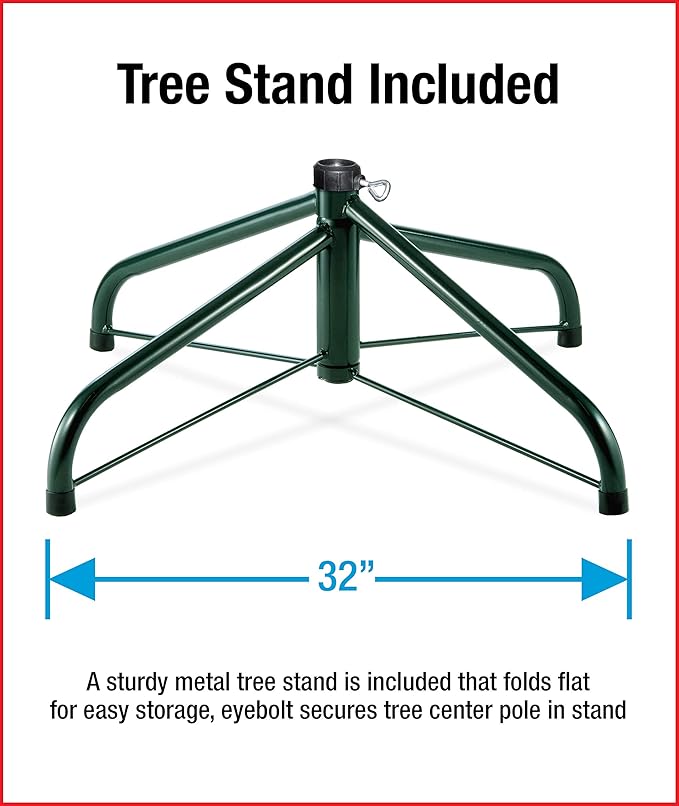 National Tree Company 9 ft Pre-Lit Downswept Douglas Fir Artificial Christmas Tree, 900 LED Lights, 3,185 Tips, PowerConnect, Foot Pedal, 10 Light Functions, Includes Stand, Green