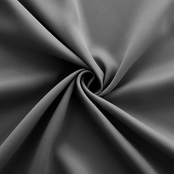 Slate Grey Curtains 108 Inches Long for 9 Foot High Ceiling Window 2 Panels Grommet XL Oversized Light Blocking Insulated Thermal Blackout Drapes for Living Room 9 FT Length,Dark Charcoal Gray