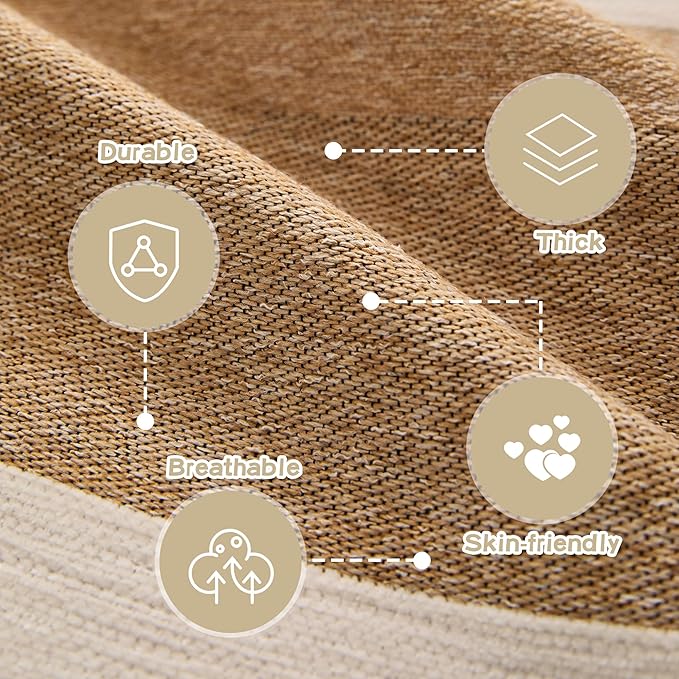 MEETSKY Couch Cover for Dogs, Washable Protector for Sectional Sofa, Universal Fit for Couch 2-3 Seat, Thick Soft Touch, 91" x 118", Khaki Geometry