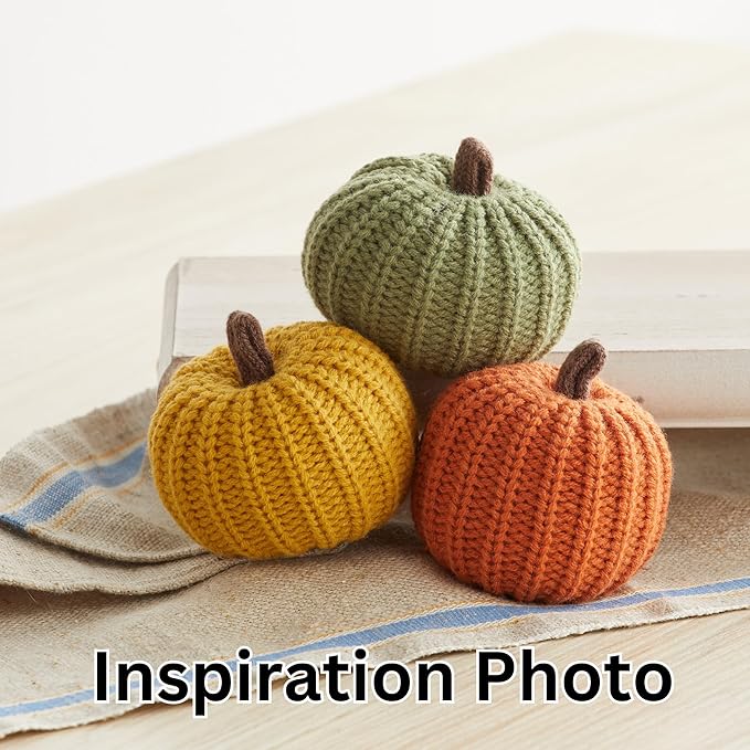 Your Heart's Content Set of 12 Small 3 inch Knit Pumpkins, Fall Home Decor, Bowl Fillers, Shelf Sitter Accents, Wedding Centerpiece, Cozy Home, Garland or Ornaments (Small Knit Assorted 12)
