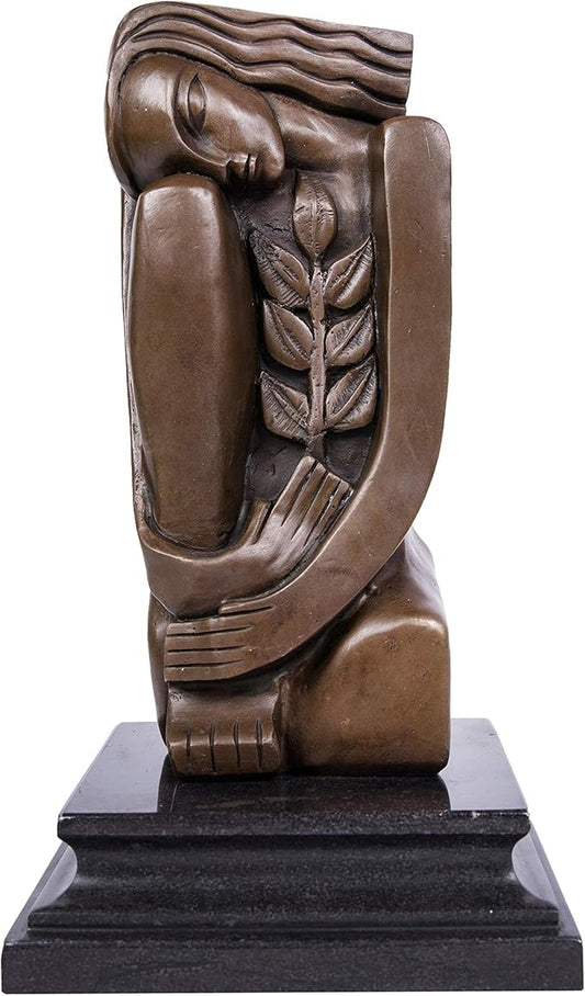 Abstract Sculpture Bronze Female Statue Metal Figurine BSE-001