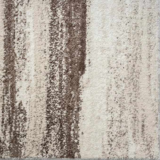 LUXE WEAVERS Rug Modern Area Rug Stain Resistant, Brown/Size 9x12