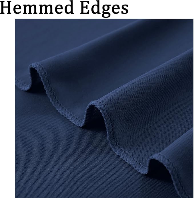 40ftx10ft Wrinkle Free Navy Blue Backdrop Curtains for Parties, Thick Polyester Backdrop Drapse 8 Panels 5x10ft for Weddings Birthday Photography Background Curtains
