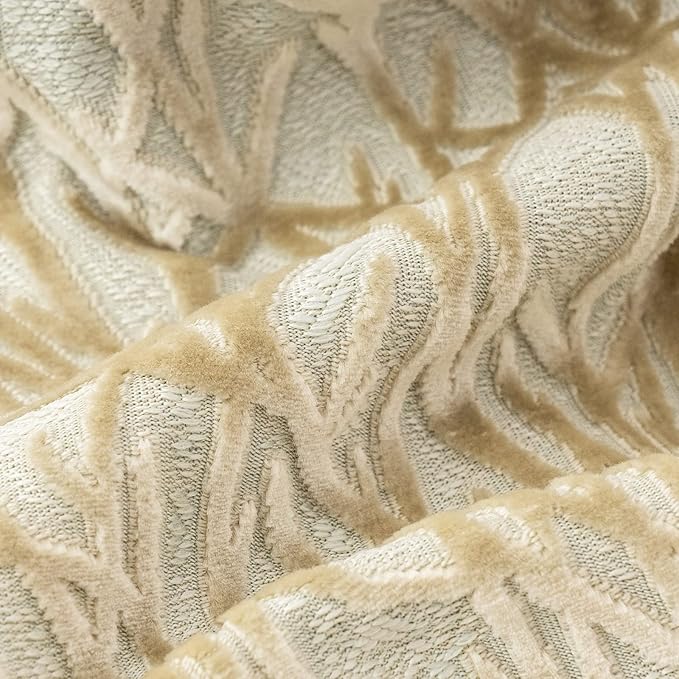 Yangest Beige Twigs Throw Pillow Cover Branches Velvet Cushion Case Neutral Pillowcase for Sofa Couch Bedroom Living Room Home Decor,18x18 Inch
