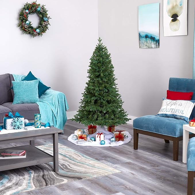 Nearly Natural 5ft. Vermont Fir Artificial Christmas Tree with 150 Clear LED Lights