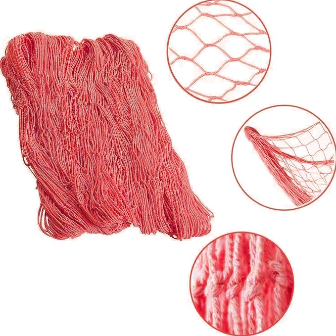 Nature Fish Net Wall Decoration with Shells, Ocean Themed Wall Hangings Fishing Net Party Decor for Pirate Party,Wedding,Photographing Decoration