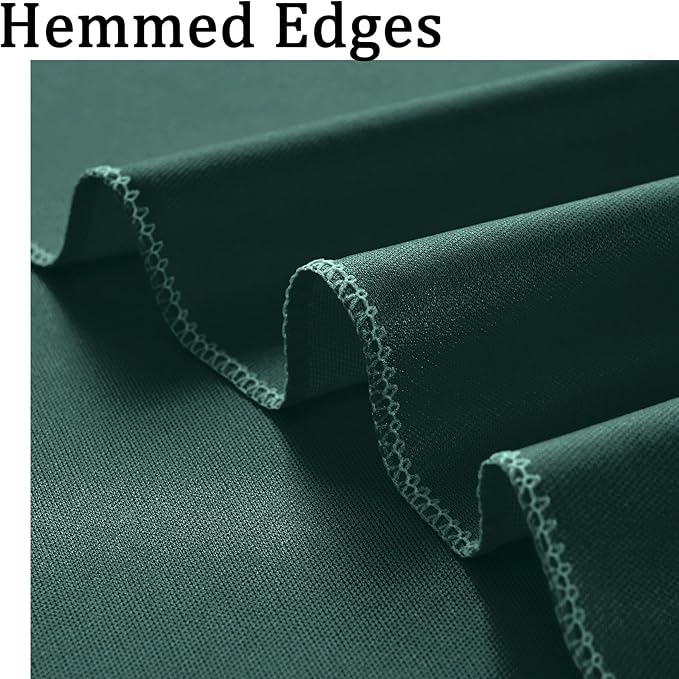 20ft x 10ft Wrinkle Free Hunter Green Backdrop Curtains for Parties, 4 Panels 5x10ft Polyester Green Photo Backdrop Drapes for Wedding Party Jungle Birthday Photography Background