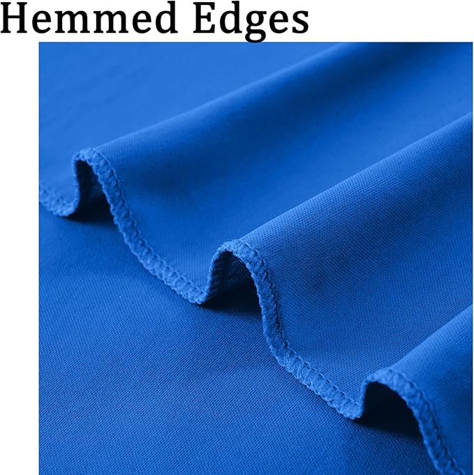 Wrinkle Free 10x8 ft Royal Blue Backdrop Curtains for Parties, Polyester Backdrop Drapes Soft Back Drop for Birthday Wedding Photography Background Decorations
