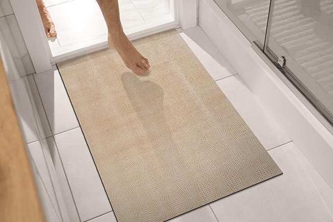 Modern Beige Non Slip Door Mat 2x3 Non Skid Soft Rubber Back Door Mat for Entryway Kitchen Rug for Bathroom Mat Easy Cleaning Stain Resistant Non Shedding Carpet 2 x 3