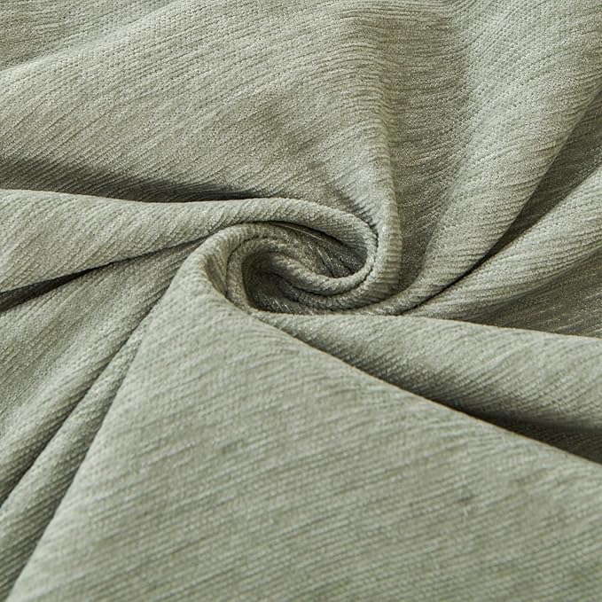 DREAMINGO Sofa Covers Washable Thick Chenille Couch Cover for 2 Cushion Couch Sofa Multi-Use Couch Cover Blanket Modern Pet Furniture Protector Sectional Couch Slipcover 71"x118", Sage Green