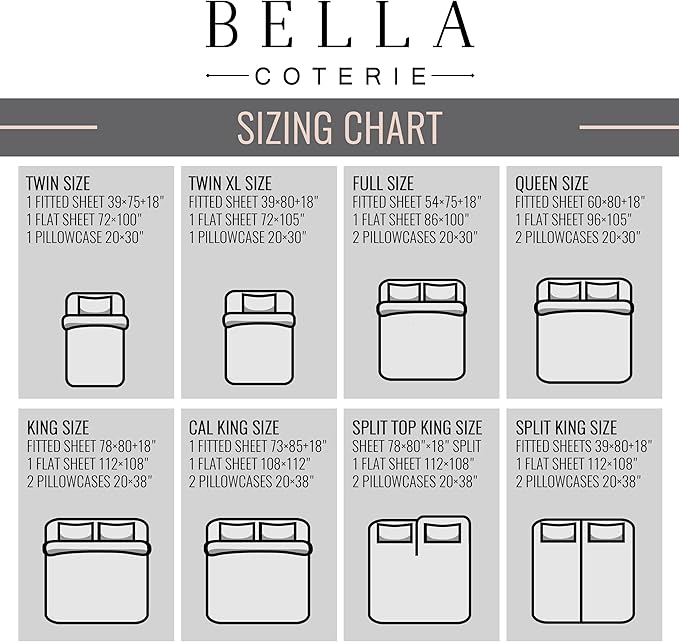 Bella Coterie Luxury Bamboo Viscose Twin Size Sheet Set | 100% Organically Grown | Ultra Soft | Cooling for Hot Sleepers | 18" Deep Pocket [Merlot]