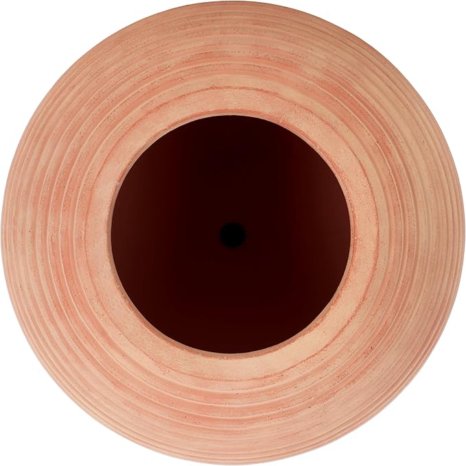 SAFAVIEH Outdoor Collection Mora Terracotta Finconstone Cement Round Planter Pot (Fully Assembled)