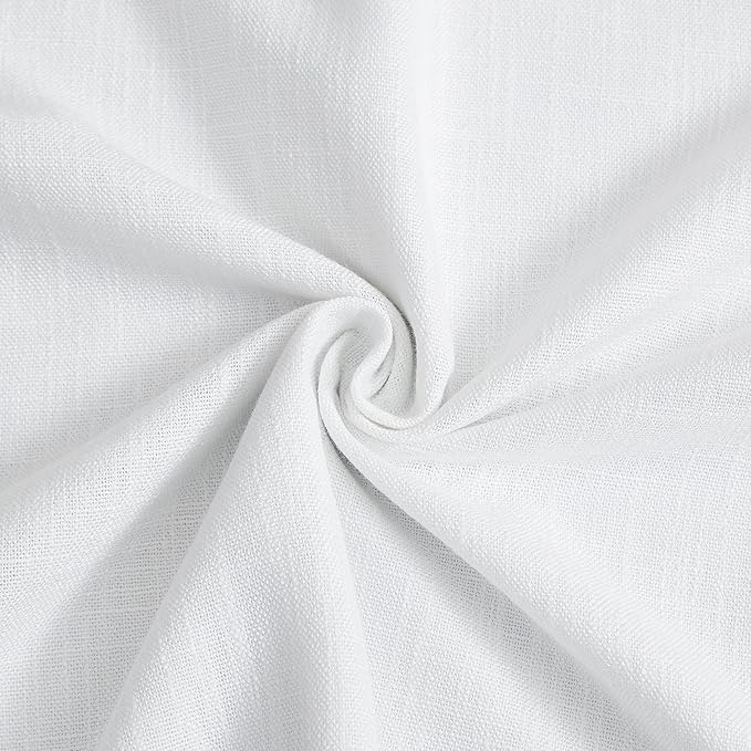 Vision Home White Pinch Pleated Full Blackout Curtains Thermal Insulated Window Curtains 72 inch for Living Room Bedroom Room Darkening Pinch Pleat Drapes with Hooks Back Tab 2 Panel 40" Wx72 L