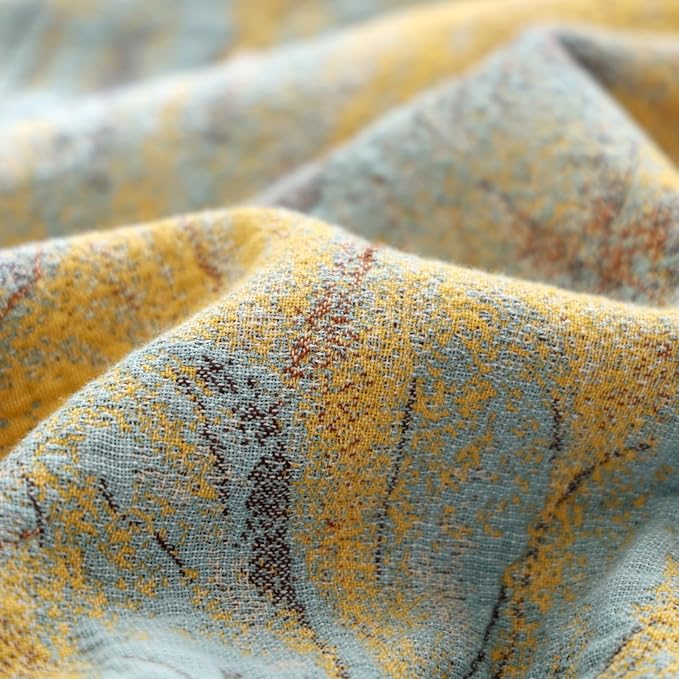Boho Cotton Throw Blankets for Bed Couch, 100% Soft Cozy Cotton Blanket Rustic Quilt 60"x80", Reversible Muslin Farmhouse Blankets for Armchair,Picnic,Sofa,Couch