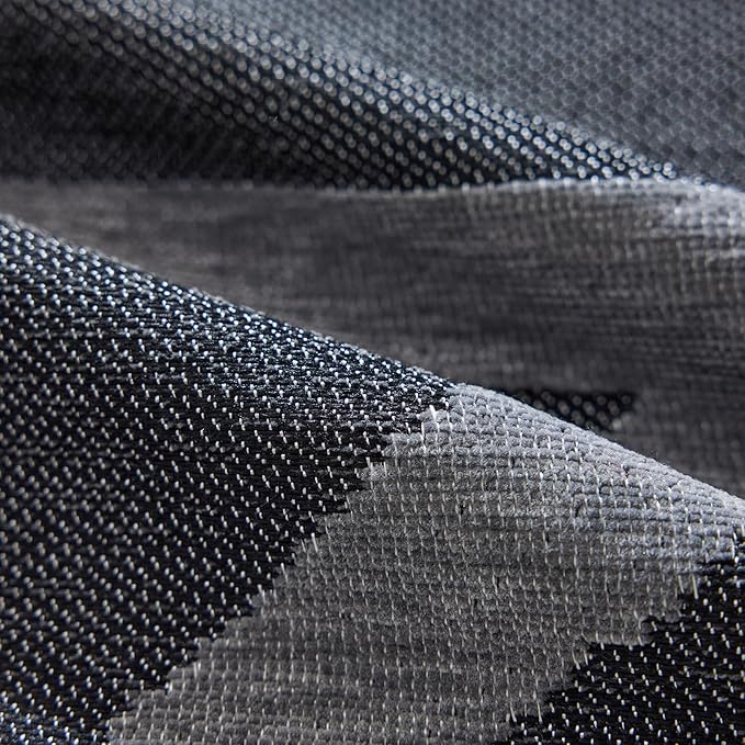 DREAMINGO Boho Couch Cover Washable Chenille Sofa Cover Blanket Dark Grey Black Furniture Protector for Sectional 3 Cushion Couch Reversible Geometric Sofa Slipcover, XX-Large 71"x150"