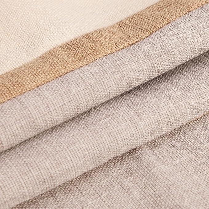 Pyonic Pack of 2 Boho Throw Pillow Covers Farmhouse Decorative Lumbar Pillowcases for Couch Sofa Living Room Outdoor Decor,Cream White and Grey,12 x 20 Inch