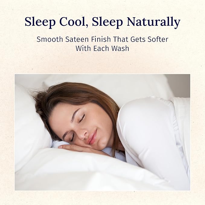 California Design Den 600 Thread Count Sheets King, 100% Cotton Sheet, Sateen, King Size Bed Sheets, Soft, Cooling, Hotel-Quality Bedding with Deep Pockets (Mushroom - Taupe Brown)