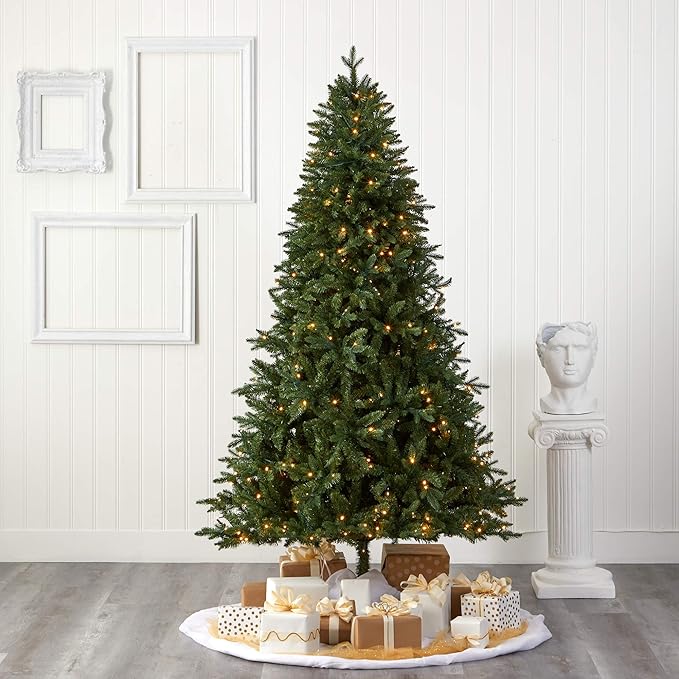Nearly Natural 7ft. New Hampshire Fir Artificial Christmas Tree with 450 Clear LED Lights