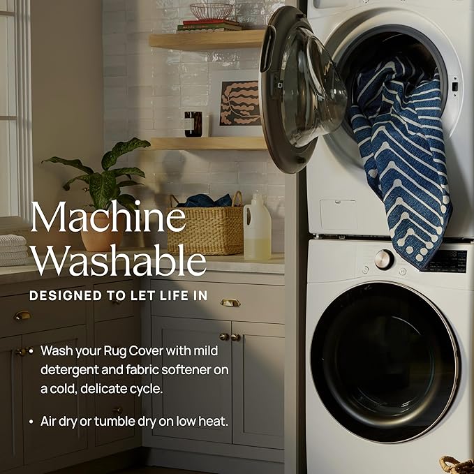RUGGABLE x Jonathan Adler Machine Washable Modern Area Rug – Labyrinth Camel/Ivory 2x3, Stain-Resistant, Non-Slip – Small Rugs for Living Room, Bedroom, Hallway, Entryway & Bathroom–with Standard Pad