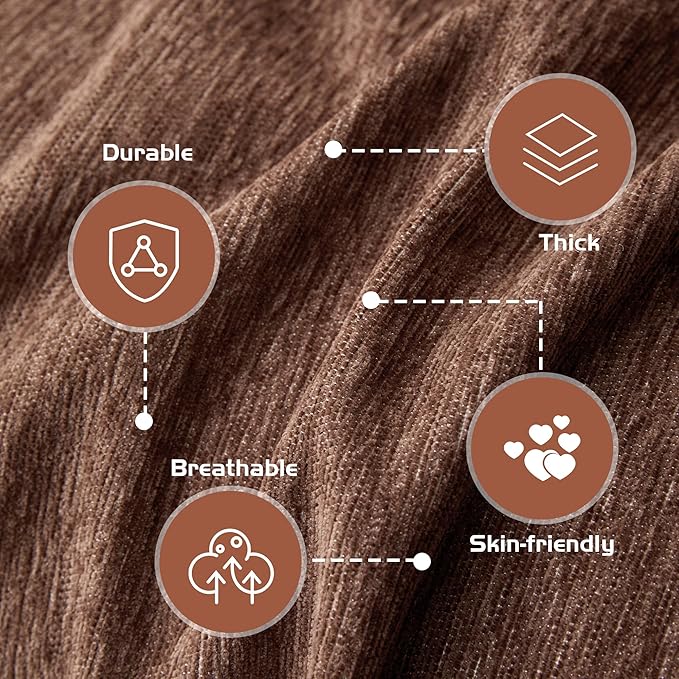 MEETSKY Couch Cover for Sofa Large with Tassel Edge, Modern Couch Covers for Dogs Washable Sofa Slipcover for Cats Pet Universal Sofa Throw Cover, 71"x150", Reddish Chocolate