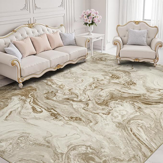 8x10 Area Rugs for Living Room, Modern Abstract Rug for Bedroom, Contemporary Machine Washable Rug, Large Stain Resistant Carpet for Dining Room Playroom Home Office, Pet & Kids Friendly