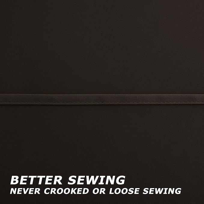 96 Inch Long Dark Brown Living Room Curtains for Window Treatments,Elegant Organic Style Silky Extra Soft Keep Warm Cold Out Darkening Blackout Bedroom Curtains Drapes 96 Length 2 Panel Set,Cappuccino