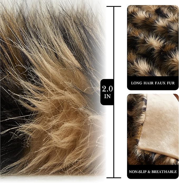 Hyde Lane Faux Fur Throw Blanket, Luxury Fluffy Leopard Blankets for Home Couch Sofa, Fuzzy Plush Animal Coat Color Throws for Decoration, Gift for Women, 50x60