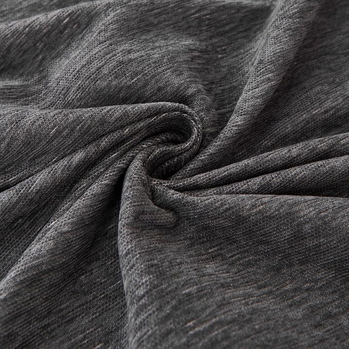 DREAMINGO Sofa Covers Washable Thick Chenille Couch Cover for 3 Cushion Couch Sofa Multi-Use Couch Cover Blanket Modern Pet Furniture Protector Sectional Couch Slipcover 91"x150", Dark Grey