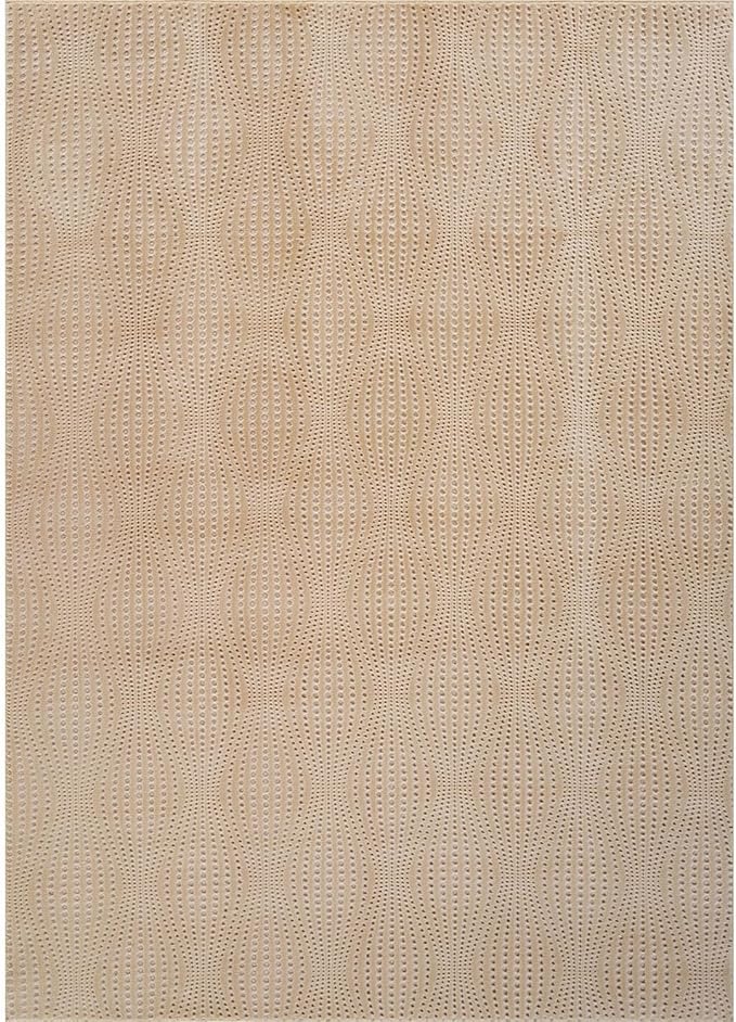 Modern Beige Non Slip Rug Solid 4x6 Non Skid Soft Rubber Back Area Rugs for Living Room Kitchen Bedroom Bathroom Dining Room Easy Cleaning Stain Resistant Non Shedding Carpet 4 x 6