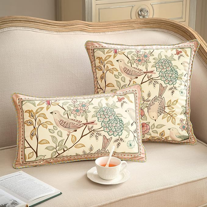 patdrea Velvet Euro Sham Decorative Throw Pillow Covers Set Soft Durable Cushion Cases Pillowcase for Couch Bedroom Car