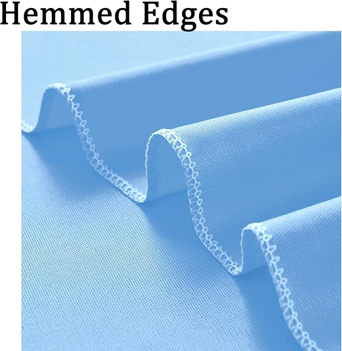20ft x 10ft Baby Blue Backdrop Curtains for Parties, 4 Panels 5×10ft Soft Silky Polyester Photo Backdrop Drapes for Weddings Birthday Party Photography Baby Shower Home Decorations