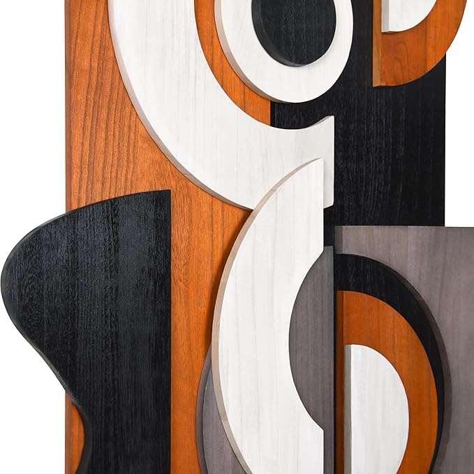 Empire Art Direct Honeyed Dusk I & II Hand Made & Hand Finished Dimensional Solid Wood Abstracts