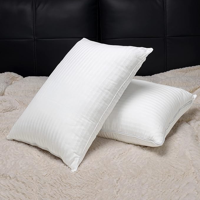EverSnug Adjustable Layer Luxury Set of 2 Pillows for Side, Front & Back Sleepers, Cooling Hotel Pillows with 3 Layers, Down Alternative Pillow for Sleeping, Neck & Back Support (Queen)