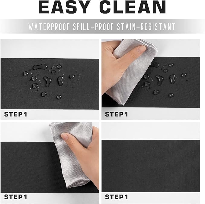 ASPMIZ Black and White Striped Tablecloth for Rectangle Tables, Geometric Stripe Waterproof Table Cloth for Kitchen Dining Room, Polyester Tablecloth Rectangle 60” x 84”