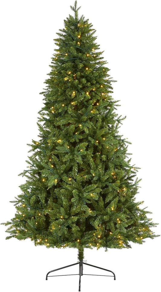 Nearly Natural 7ft. New Hampshire Fir Artificial Christmas Tree with 450 Clear LED Lights