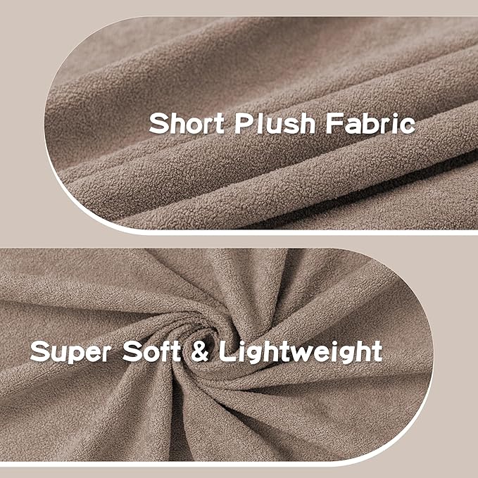 MEETSKY Small Couch Cover Oversized Armchair Sofa Covers Washable for Dogs Single Recliner Sofa Slipcover, Cat Scratch Proof Soft Sofa Throw Protector for Pets, 71" x 91", Khaki