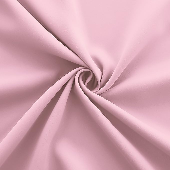 KOUFALL Children Curtains for Bedroom 2 Panels Blackout Insulated Thermal Curtains for Summer Heat Living Room,72 Inch Length,Pink