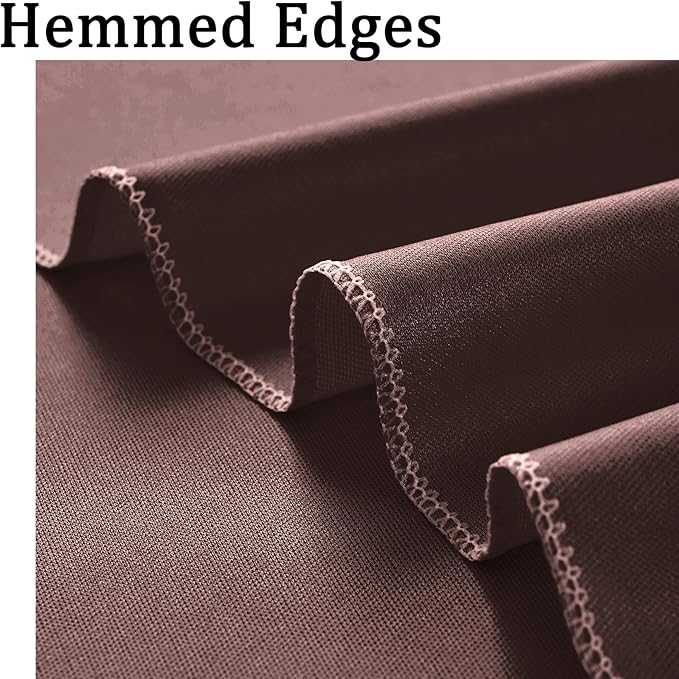 10ft x 10ft Wrinkle Free Brown Backdrop Curtains for Parties, Polyester Photo Backdrop Drapes 2 Panels 5x10ft for Wedding Birthday Party Photography Background Photoshoot