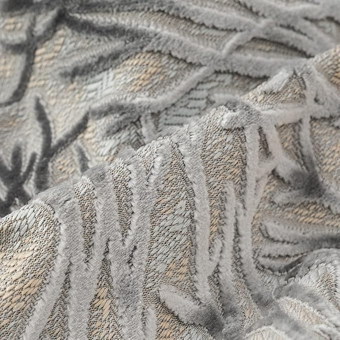 Yangest Dark Grey Twigs Throw Pillow Cover Branches Velvet Cushion Case Neutral Pillowcase for Sofa Couch Bedroom Living Room Home Decor,20x20 Inch