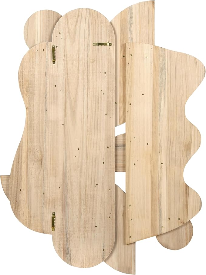 Empire Art Direct "Sands Serenade I Handmade Dimensional Solid Paulownia Wood Abstracts Wall Art, Ready to Hang, Living Room, Bedroom & Office, 40" x 30"x 1.42"