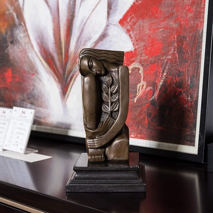 Abstract Sculpture Bronze Female Statue Metal Figurine BSE-001