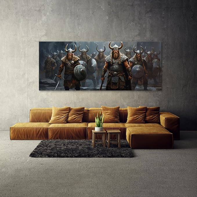 Sense Canvas Scandinavian Myth Reimagined 99 Canvas Art - Home Decor Wall Art Print Poster Painting Small 20x8 / 0.75"