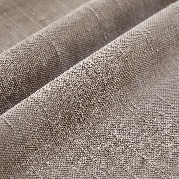 Foindtower Set of 2 Soft Textured Chenille Throw Decorative Pillow Covers Square Accent Solid Cushion Cover Cozy Neutral Farmhouse Pillow Case for Couch Sofa Bedroom Living Room 16x16 Inch,Light Taupe