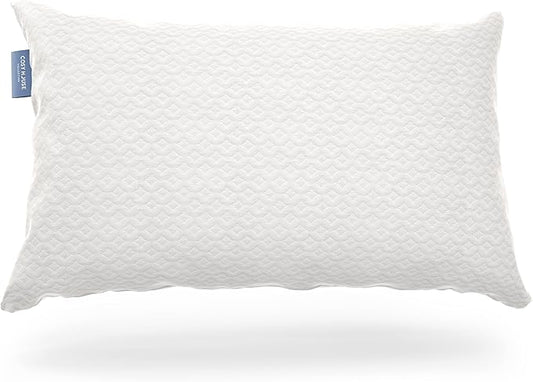 Cosy House Collection Luxury Rayon Derived from Bamboo Shredded Memory Foam Pillow - Adjustable & Removable Fill - Cool & Breathable Cover with Zipper for Side, Back, & Stomach Sleepers (Queen)