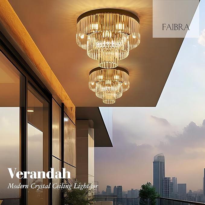 21.65" Black Crystal Ceiling Light 10-Light Modern Crystal Ceiling Light Fixture 3-Tier Luxury K9 Crystal Ceiling Light,for Dining Room Kitchen Island Living Room Bedroom